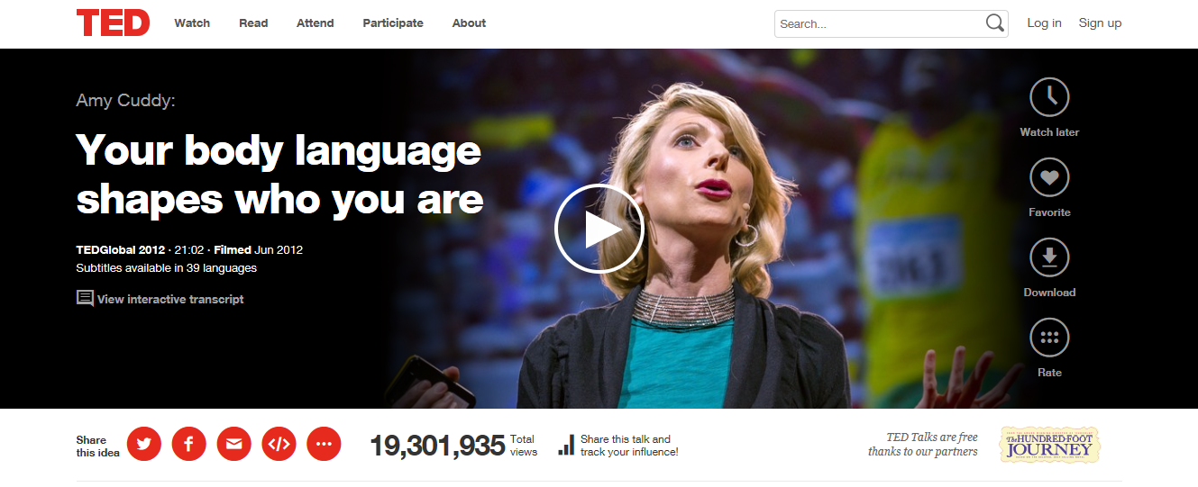 The Power of Body Language TED Talk ZW Coaching